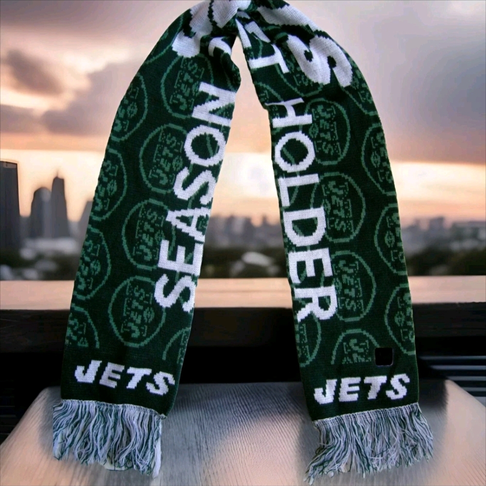 Green Jets Season Holder Scarf